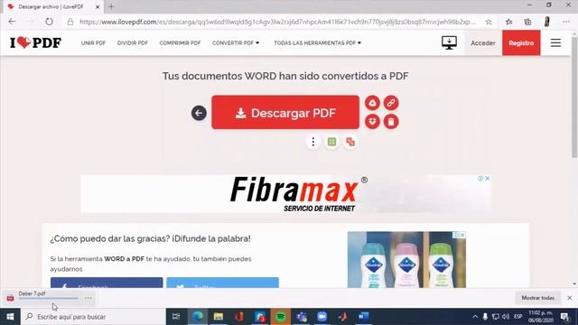 Convirtiendo PDF a WORD con IlovePDF 😱😱 смотреть онлайн