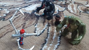 человек паук против ящера и венома.2часть.Лего стопмоувшин.