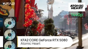 KFA2 CORE GeForce RTX 5080 Black | Atomic Heart | 1440p (2K) разрешение