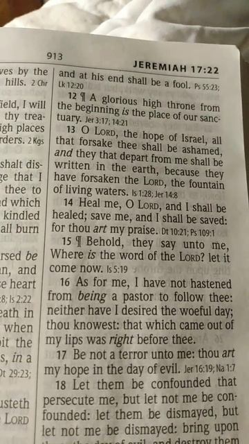 Jeremiah 17:14 K.J.V. смотреть онлайн