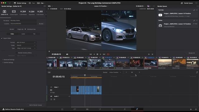 DaVinci Resolve 18 COLOR - Delivering Projects (Lesson 10) смотреть онлайн