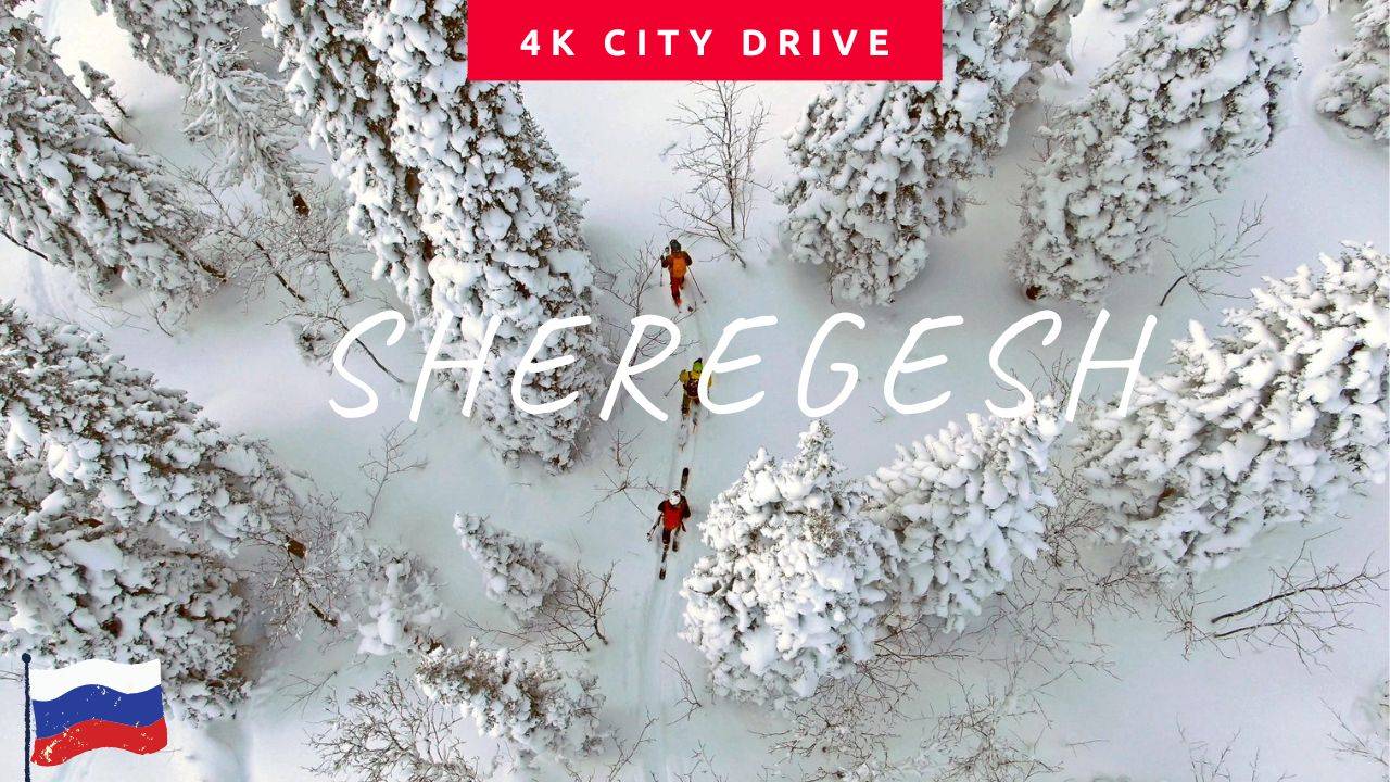 Шерегеш весенний фрирайд на ратраках 4k 🏂🏔🌨 Snowboard spring freeride in Sibiria