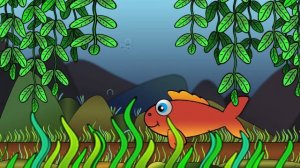 Мультики для малышей - Рыбка Малыш ложится спать - Добрый мультфильм перед сном.