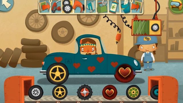 Мультики про машинки - детское приложение Автомастерская