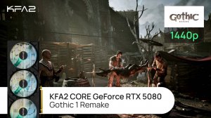 KFA2 CORE GeForce RTX 5080 Black | Gothic 1 Remake | 1440p (2K) разрешение