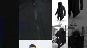 Мантия мужская с капюшоном накидка, Кардиган длинный мужской черный