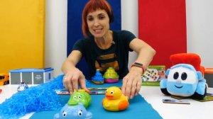 Грузовичок Лева и Маша Капуки Кануки - Мостик из пазлов с грузовичком Лёвой