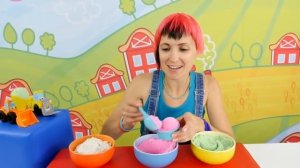 Игры для детей - мороженое для Чака и его друзей из кинетического песка