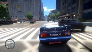 Crazy Rayo Lightning McQueen Dinoco Car Crashes Ep.13 - GTA 4