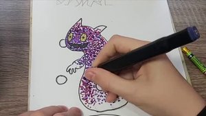Как нарисовать вужаса из ( my sining monsters )