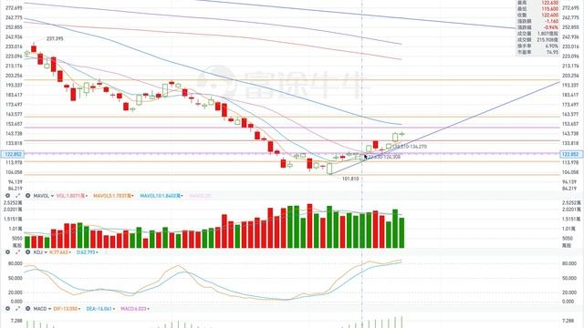TSLA 特斯拉 股票价格走势的分析 2023年01月25日第348期 Tesla K线技术分析