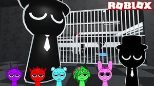 Sprunki Horror Mr Black Играл Sprunki Mr Black Prison Run Obby в ROBLOX | Incredibox Sprunki