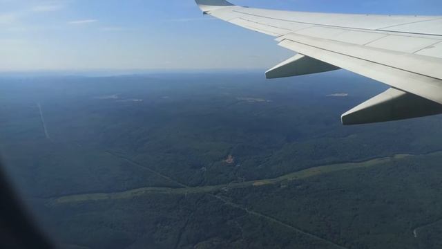 Взлет посадка самолета Вид из иллюминатора Рейс Красноярск Москва смотреть онлайн
