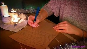 АСМР  Пишу письмо Деду Морозу  ASMR I'm writing a letter to Santa Claus