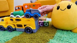Автовоз и машинки ищут сову | Видео для детей с игрушками | Учимся читать с Капуки Кануки