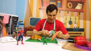 Человек Паук готовит завтрак! Простые рецепты для детей и игры супергероев