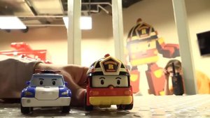 Видео из игрушек Робокар Поли. Пожарная Машина в Кидбург