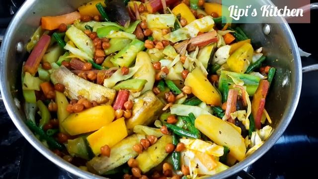 নিরামিষ পাঁচমিশালি সবজির ছক্কা | Niramish Panchmishali Sobji Chhokka | Pure Veg Bengali Recipe | смотреть онлайн