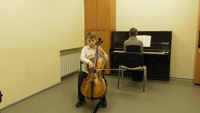 А. Гречанинов "Зимний вечер", М. Букиник "Юмореска", Тарасов Андрей, 9 лет, виолончель