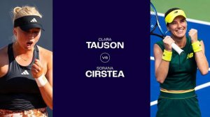 29.01.25. Клара Таусон - Сорана Кырстя. WTA 500. Clara Tauson - Sorana Cirstea