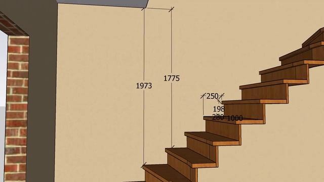 Эскиз лестницы под зашивку. смотреть онлайн