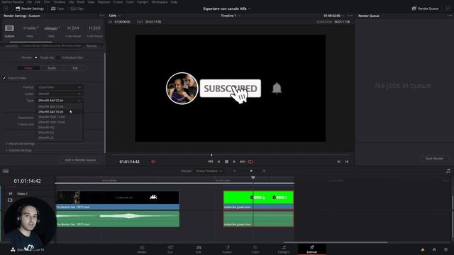 Esportare video trasparenti in DaVinci Resolve смотреть онлайн