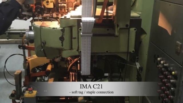 IMA C21 tea bag machine string tag / Машины, автоматы линии фасовки и упаковки чая в фильтр пакетик смотреть онлайн