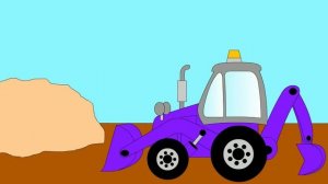 Мультик про трактора. Раскрашиваем и учим цвета