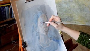 Работа акварелью в технике лессировки- дхш 3 часть