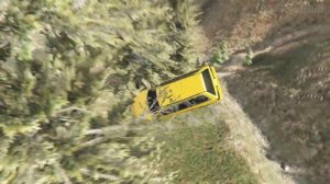 GTA 5 Cliff Drops Crash Testing Cars With Real Cars Mod #50