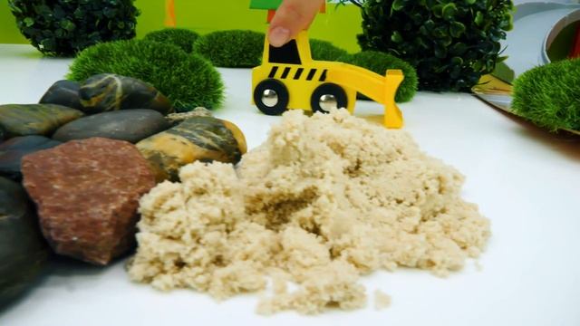 Машины-Помощники — Погрузчик, грузовик, бетономешалка, бульдозер
