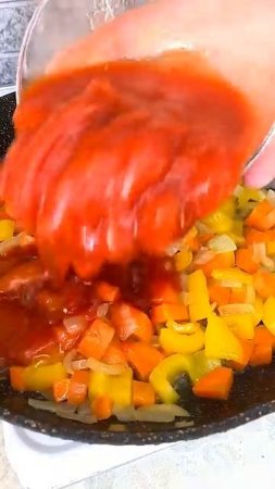 Рецепт ВКУСНОГО Ужина в одной сковородке
