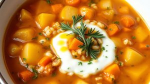 Наваристый Крестьянский суп с крупой: секрет сытности в каждой ложке