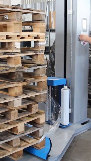 Паллетоупаковщик с Е-образной платформой ПЗО BPW-2400E #паллетообмотчик смотреть онлайн