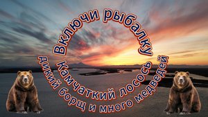 Камчатка. Рыбалка на лососей. Медведи и дикая кухня. Красота природы Камчатского края и оз Нерпичье.