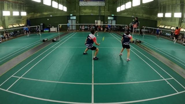 1120429第二十三屆第一次羽雁盃羽球團體交流賽 - 倩文、佩君 смотреть онлайн