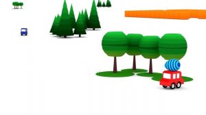 Развивающий мультик для детей - 4 машинки - учимся считать до 6