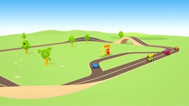 Веселая школа с Кириллом: строим новую автозаправку! Видео для детей про машинки и игрушки