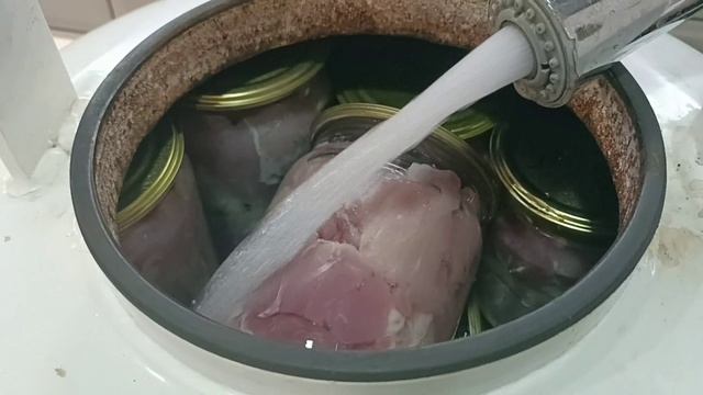 Тушёнка из свинины в автоклаве!