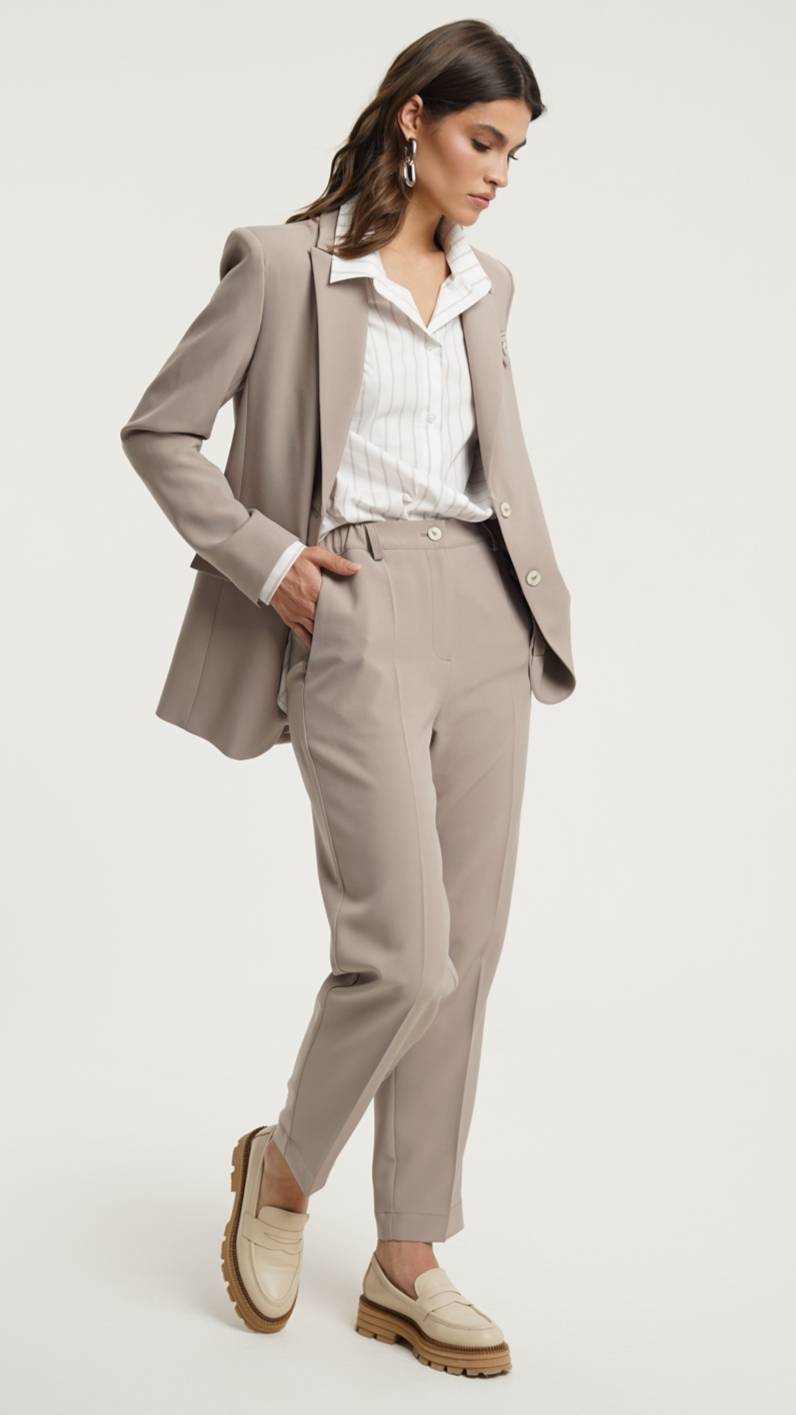 👌 Идеальный весенний брючный костюм + идеальная базовая рубашка 👌
