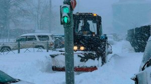 Снежный буран накрыл Сахалин. Выведено из строя электричество и подача воды