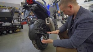 ОБЗОР мотоцикла KOVE 500X в синем цвете от сети мотоцентров X-MOTORS.