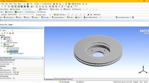 Ansys : Modal analysis of vented disc brake rotor | Natural frequencies | Mode shapes