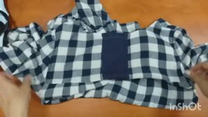 Расширение блузки в плечах