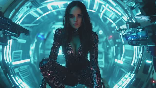 Star Babes: Vanguard of the Void | Retro-Futuristic Synthwave | Cosmic Sci-Fi AI Video