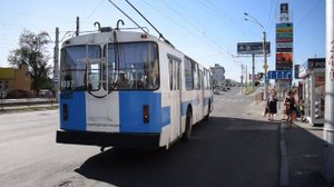 Троллейбус ЗиУ-682В-012-4097. Покатушки по Барнаулу.