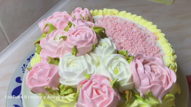 Белково-заварной крем — лёгкий и вкусный! 🍰💐