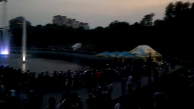 Шоу "Танцующие фонтаны" Хабаровск, пруды.