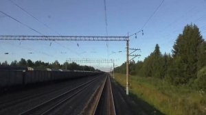 Вологда-Данилов. Из кабины локомотива.