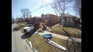 Main Drain Line Replacement outside